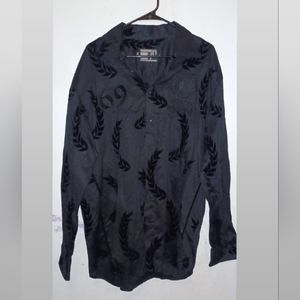 COOGI Black Shirt with Black Velour like design. XXL Men’s. Great condition